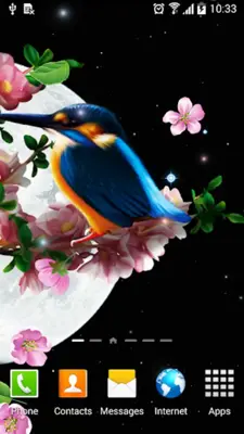 Sakura and Bird Live Wallpaper android App screenshot 4