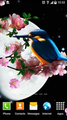 Sakura and Bird Live Wallpaper android App screenshot 7